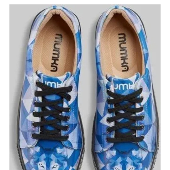 Mumka Blue Wolf Women's Sneakers Shoes Size 40 Vegan Shoes B1 - Picture 8 of 8